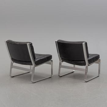 Two lounge chairs by Karl Erik Ekselius for JOC in Vetlanda, second half of the 20th century.