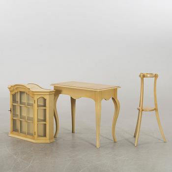 SIDOBORD, SPEGEL, PIEDESTAL samt HÄNGSKÅP, Åmells 1977.