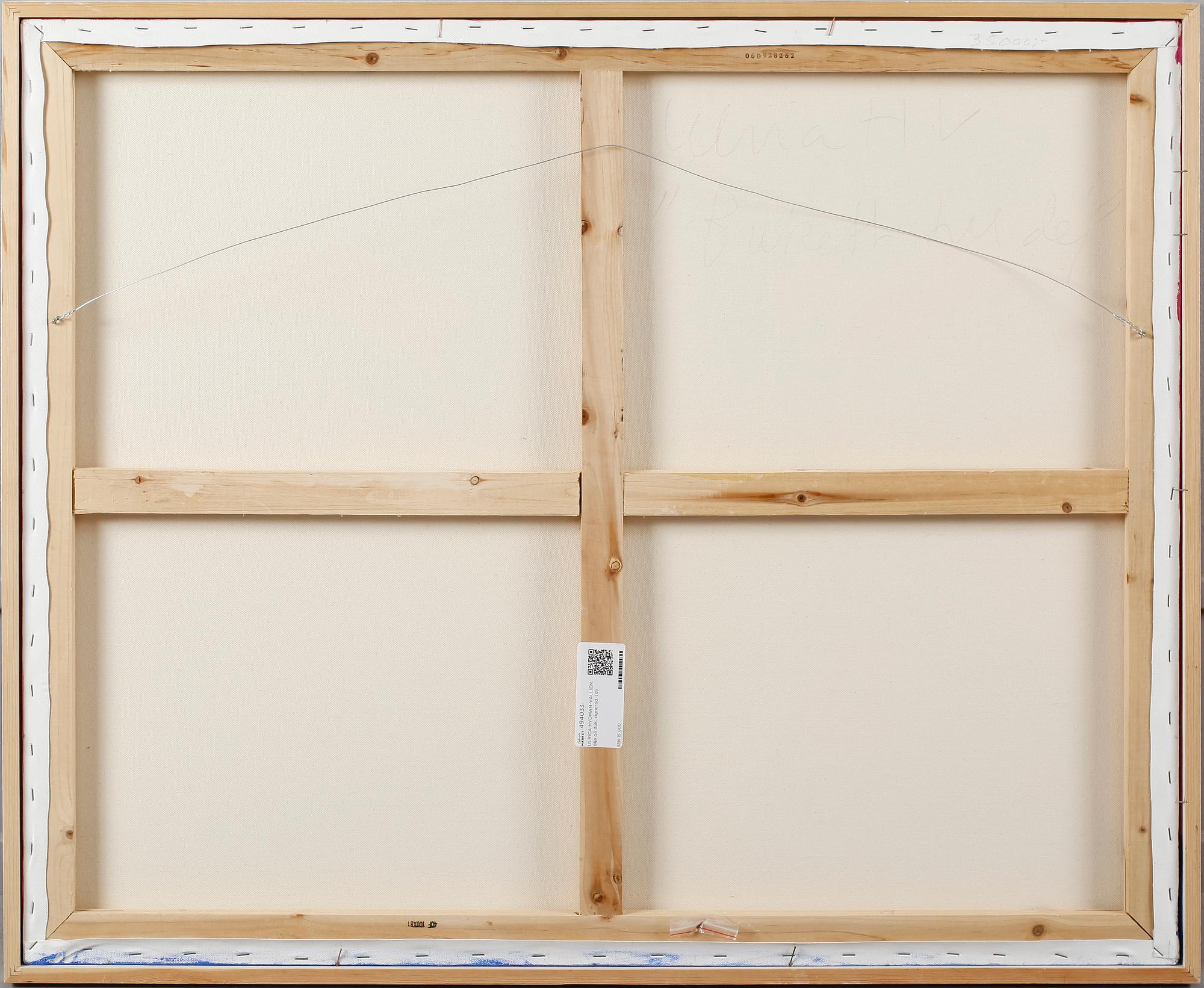 ULRICA HYDMAN-VALLIEN, olja på duk, signerad.