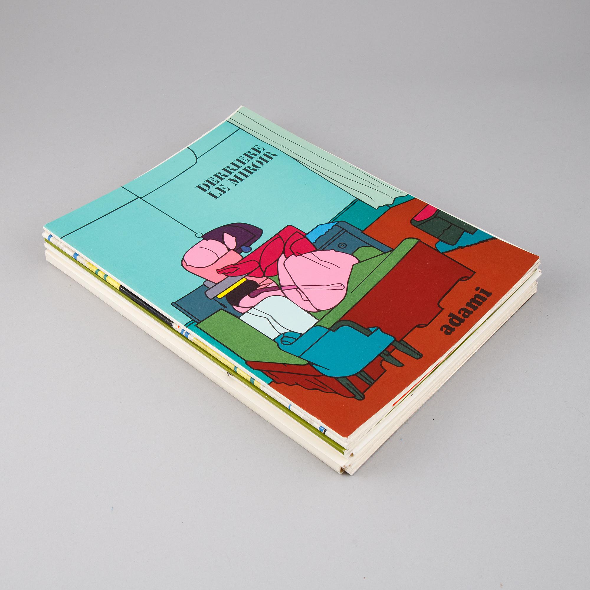 Derrière Le Miroir, 6 st tidskrifter, bland annat Adami, Braque, Miró, utgivna av Maeght.