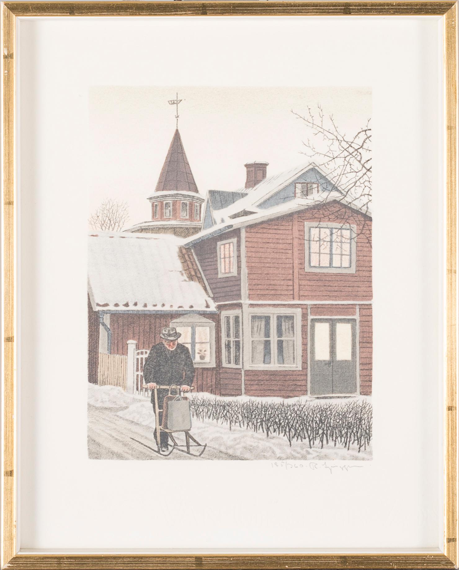 REINHOLD LJUNGGREN, färglitografier, 3 st, signerade och numrerade.