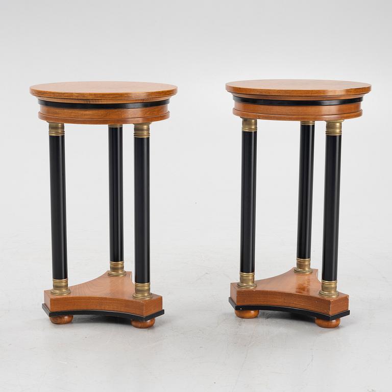 Lampbord, ett par, Empirestil, 1900-talets senare del.