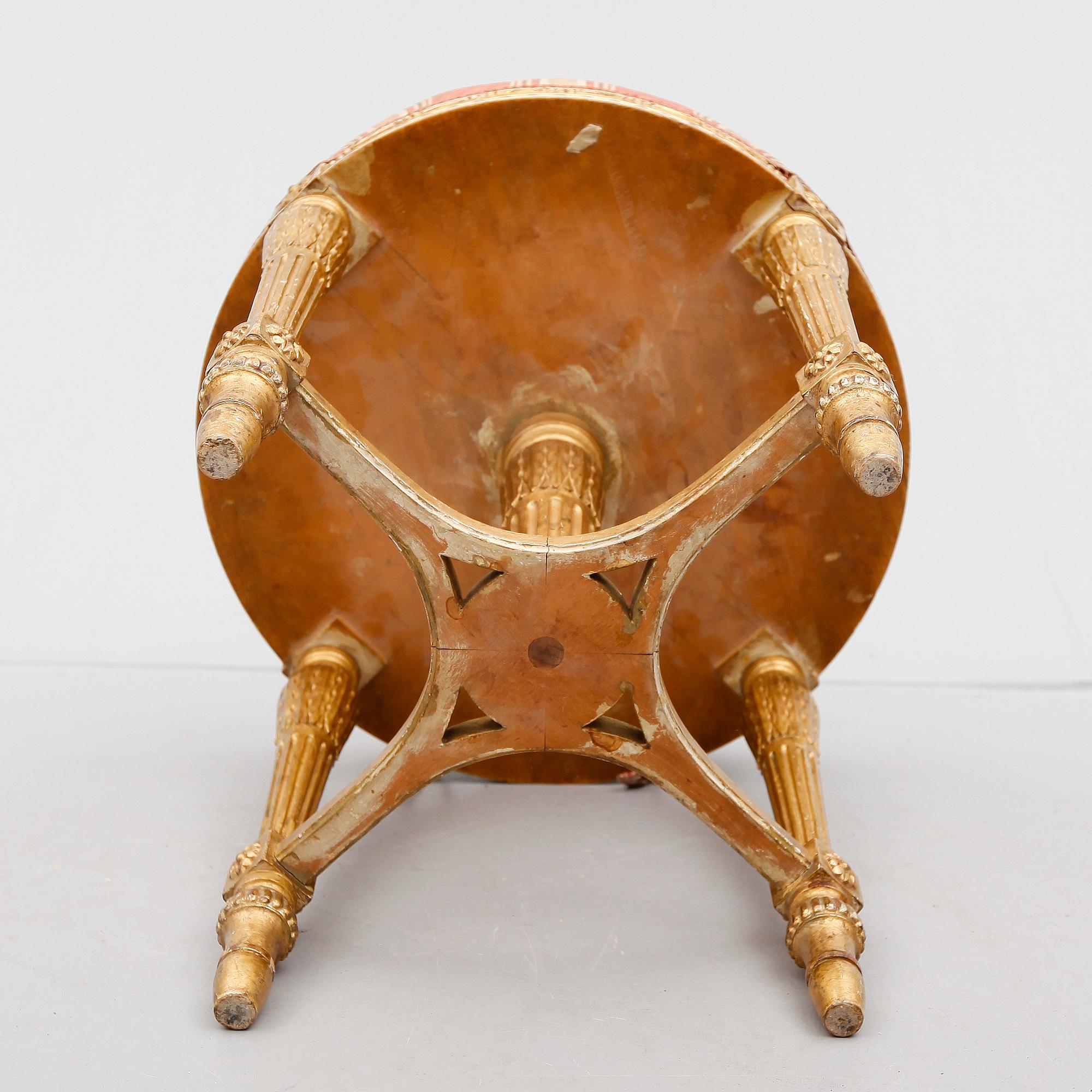 TABURETT, Louis XVI-stil, 1800-talets andra hälft.