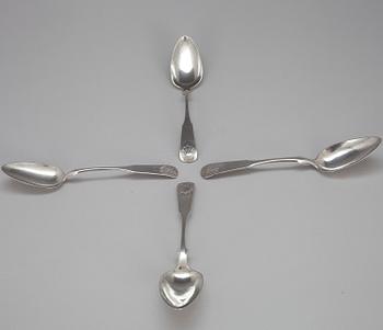 SKEDAR, 4 st, silver, Thomas Lilius 1866, H.I.Törnroth, 1849, 1851. Vikt 219 g.