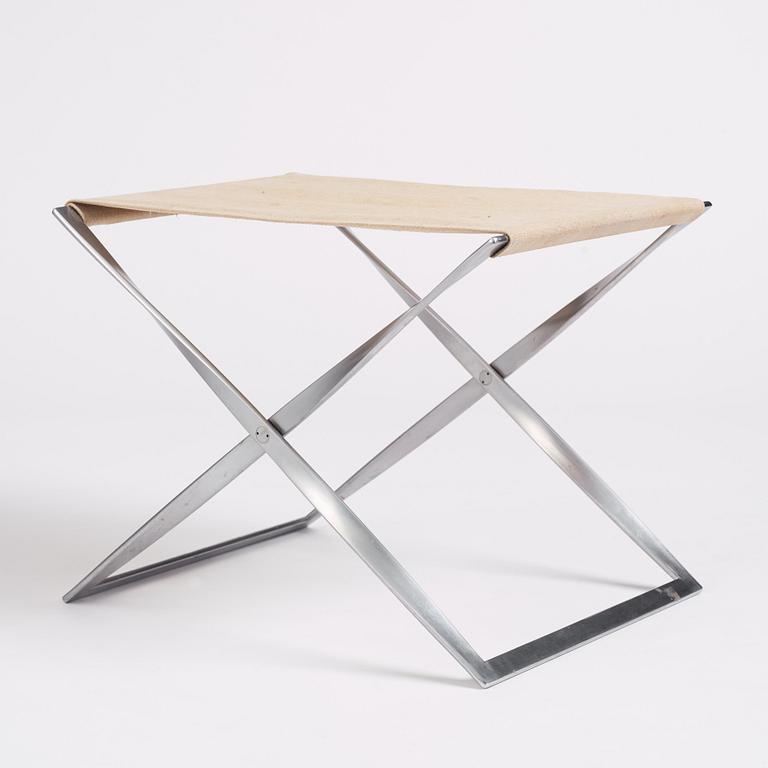 Poul Kjaerholm, a 'PK91' folding stool, edition E Kold Christensen, early 1960s.