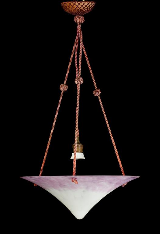 TAKLAMPA, glas, tidigt 1900-tal.
