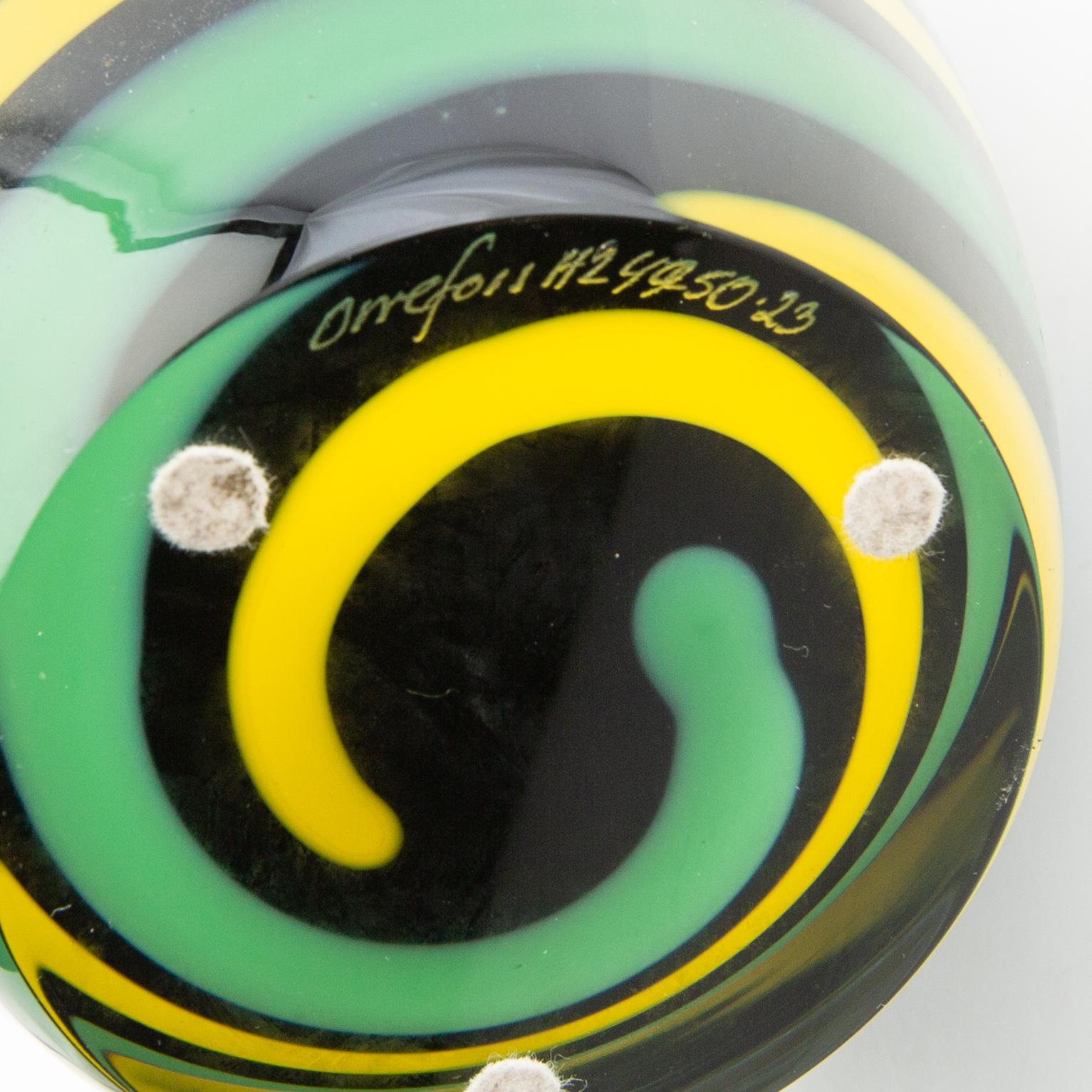 Helén Krantz, a vase, Orrefors, late 20th century.