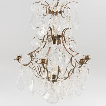 A Rococo style chandelier, first half of the 20th century.