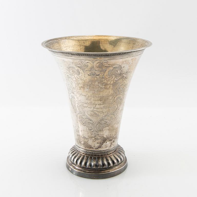 Svante Thomson & Co cup silver Malmö 1854.