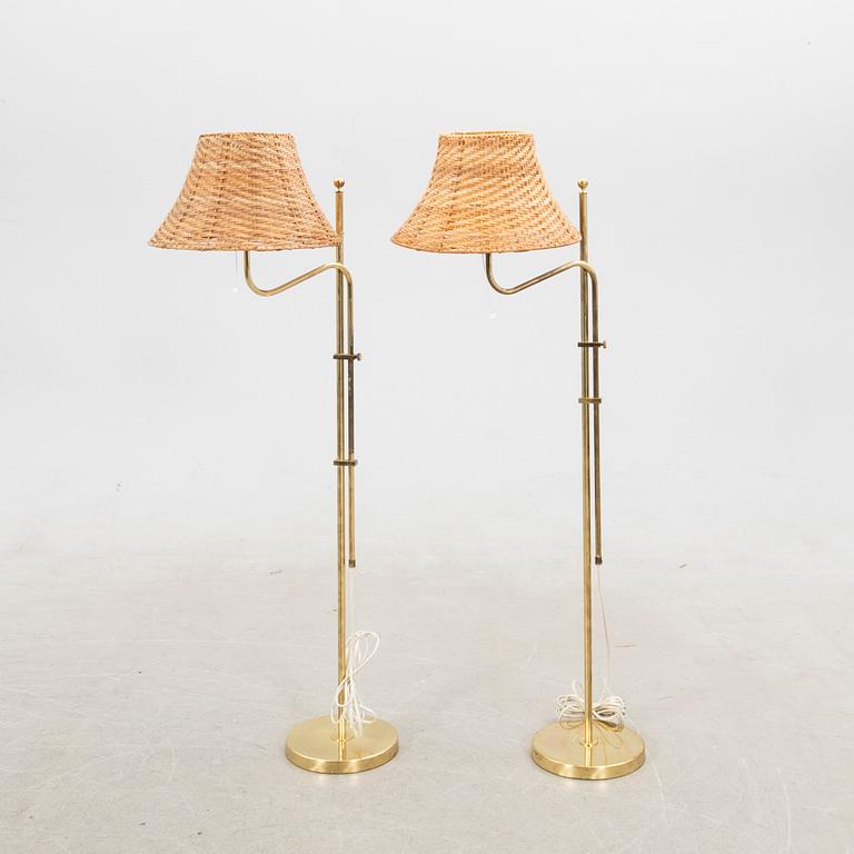 Floor lamps, a pair, model G 132, Bergboms, late 20th century.