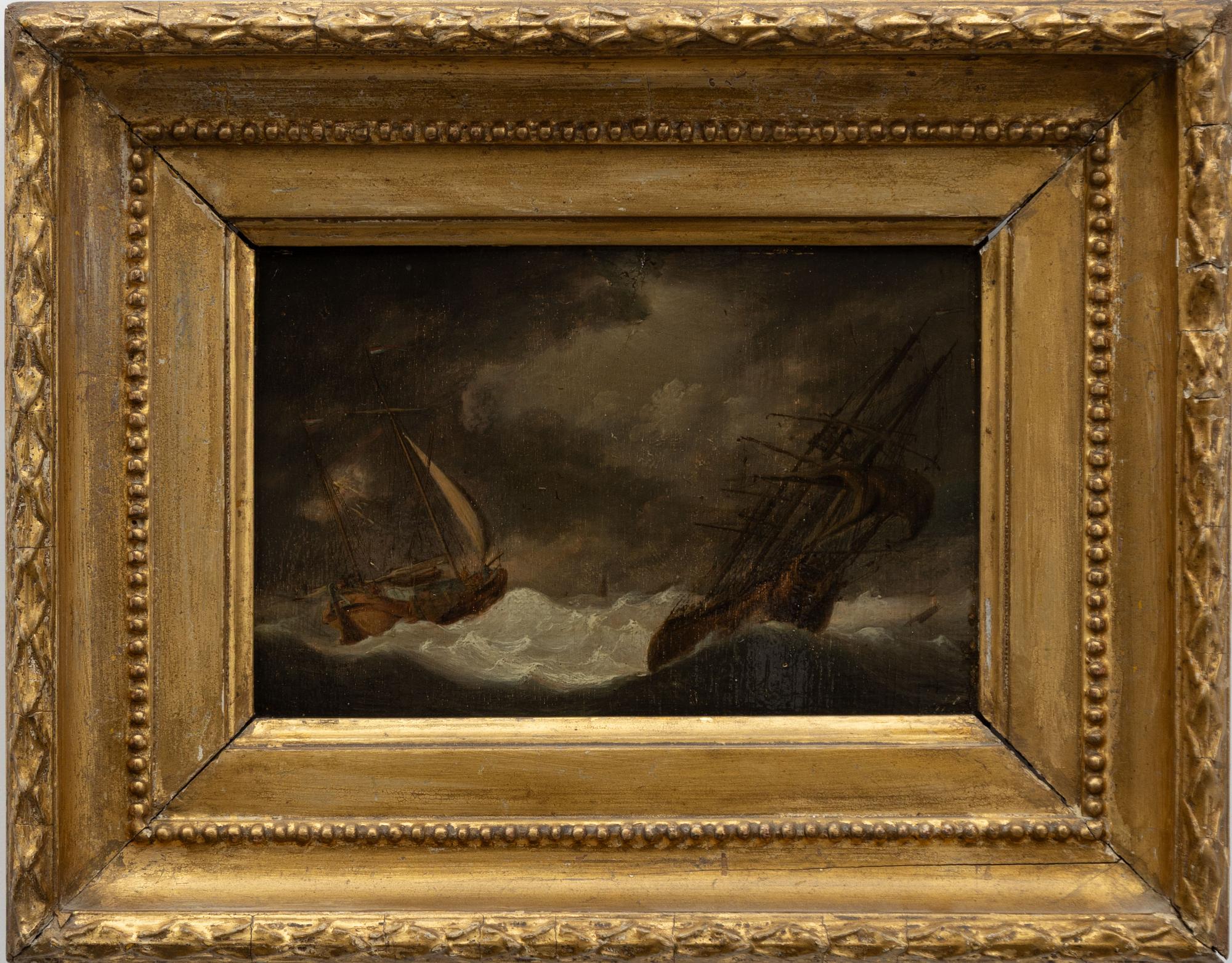 Dutch school, 18th century, Shipwreck.