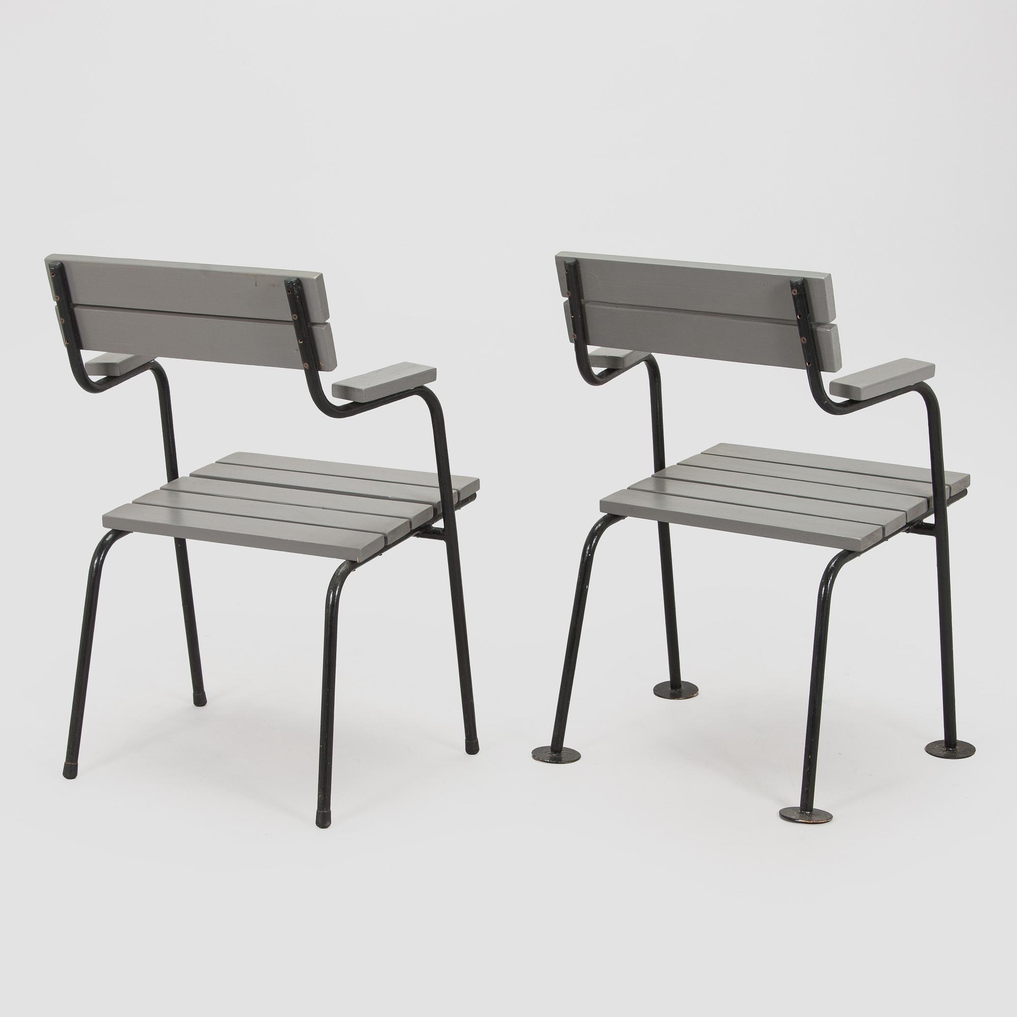 Einari Teräsvirta, probably, a 5-piece garden furniture set, mid-20th century.