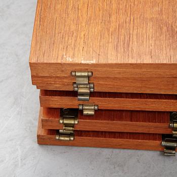 Nils Strinning, a 'String' teak veneer book shelf system.