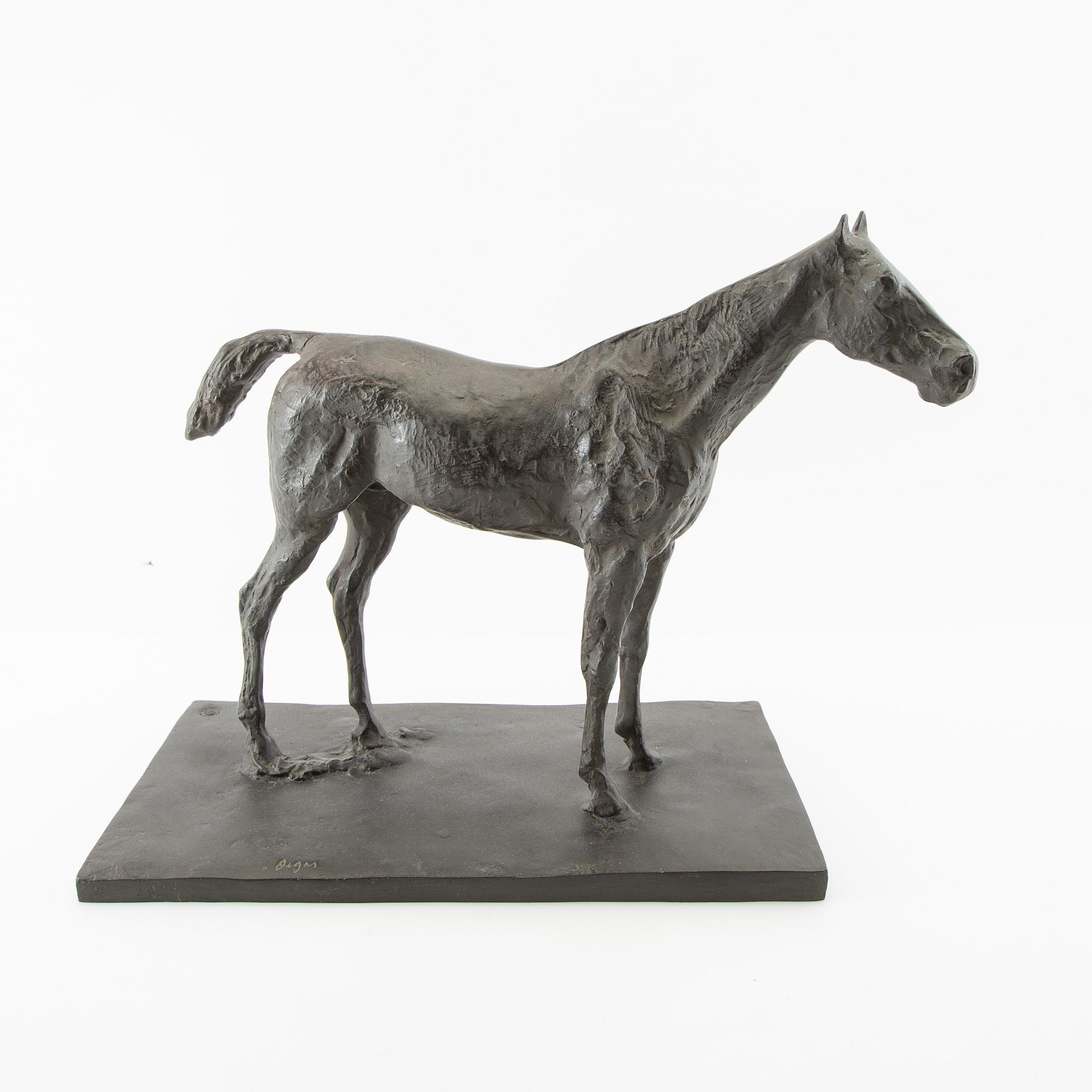 Edgar Degas, after, sculpture, "Horse".