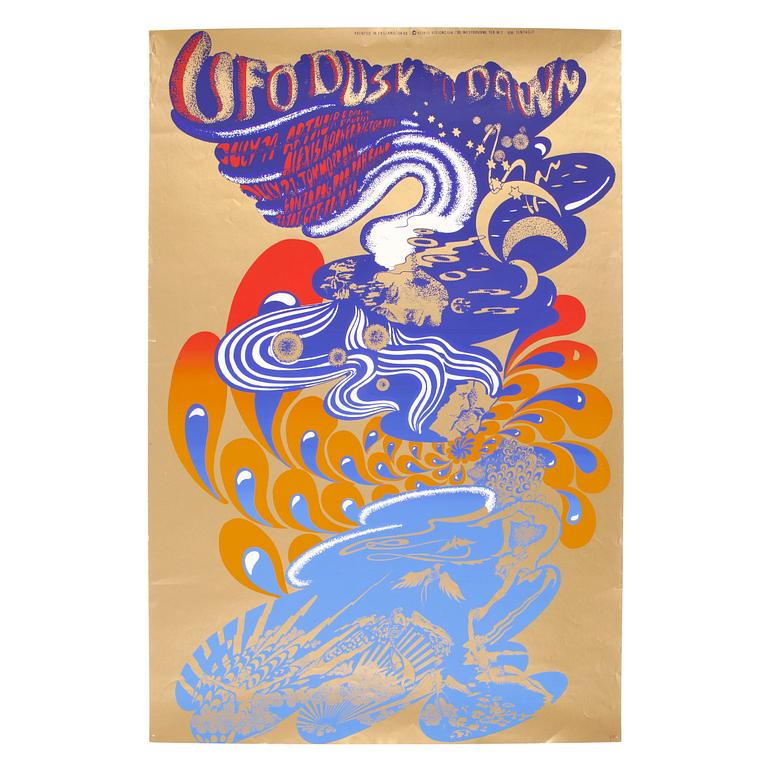 KONSERTAFFISCH, offset, "Arthur Brown from dusk till down", 1966-1968.
