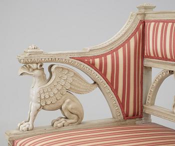 SOFFA. Sengustaviansk stil, 1800-talets andra hälft.