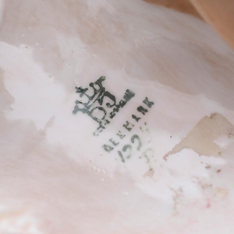 FIGURER, 2 st, porslin, Dahl Jensen, Danmark.