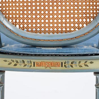 Carl Malmsten, a pair of Swedish Grace chairs, cabinetmaker Albin Johansson, Stockholm, for Villa Kvikkjokk, 1927.
