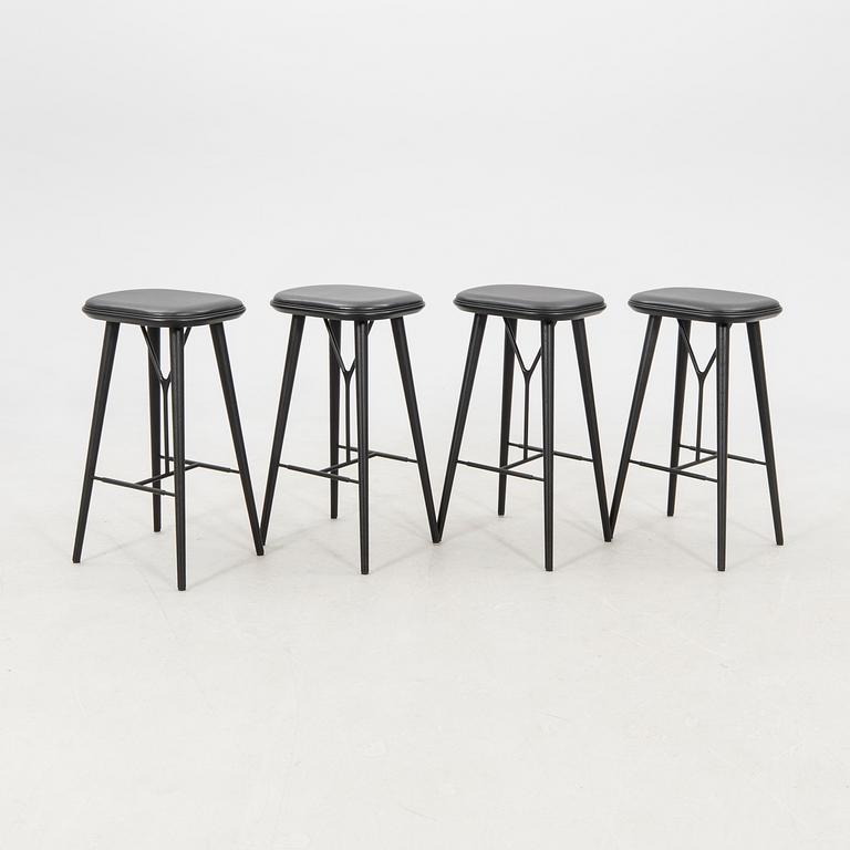 Space bar stools, 4 pcs "Spine" Fredericia 2019 Denmark.