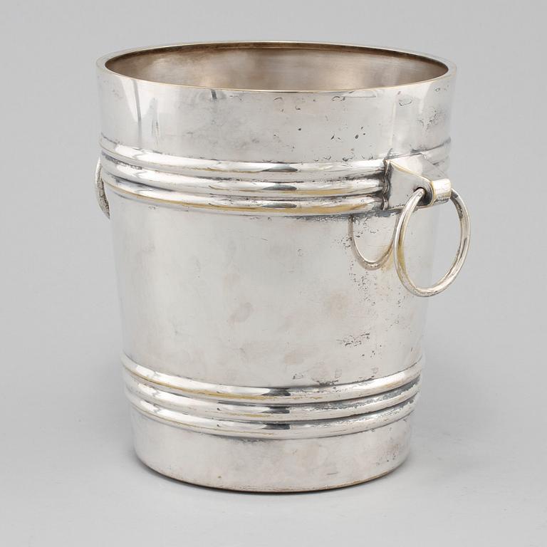 CHAMPAGNEKYLARE, nysilver, Würtembergische Metallwarenfabrik (WMF), Tyskland, 1900-talets första hälft.