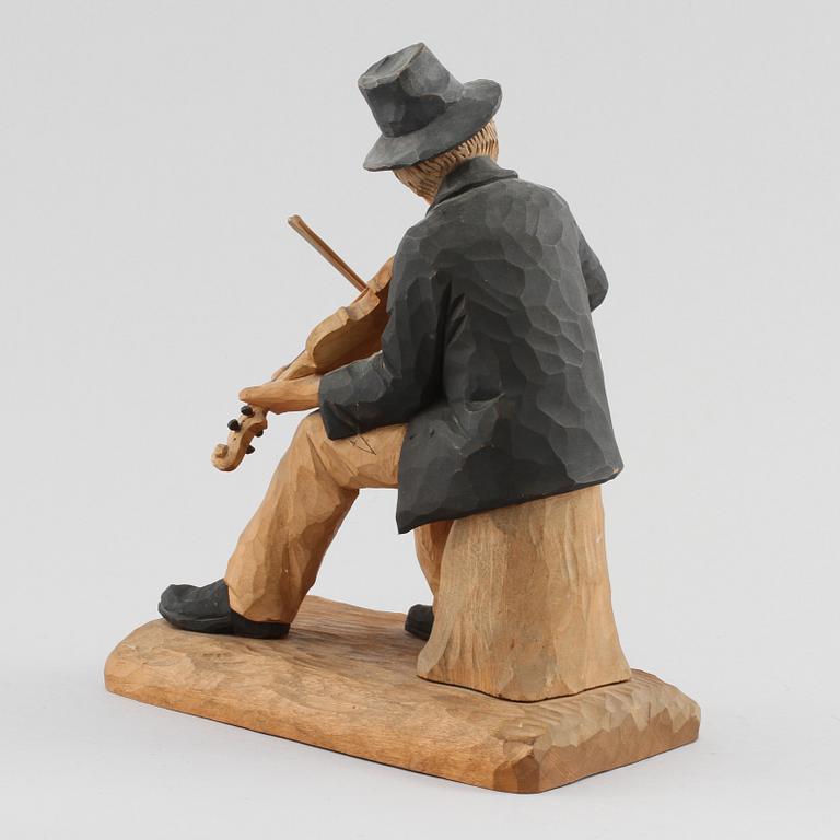 SKULPTUR, Herman Rosell, trä, signerad och daterad 1957.