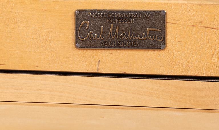 Carl Malmsten, a set of 3 "Talavid" armchairs, OH Sjögren, second half of the 20th century.