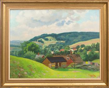 Fritz Kärfve, oil on canvas, signed, dated -48.