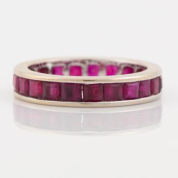 Ruby eternity ring.