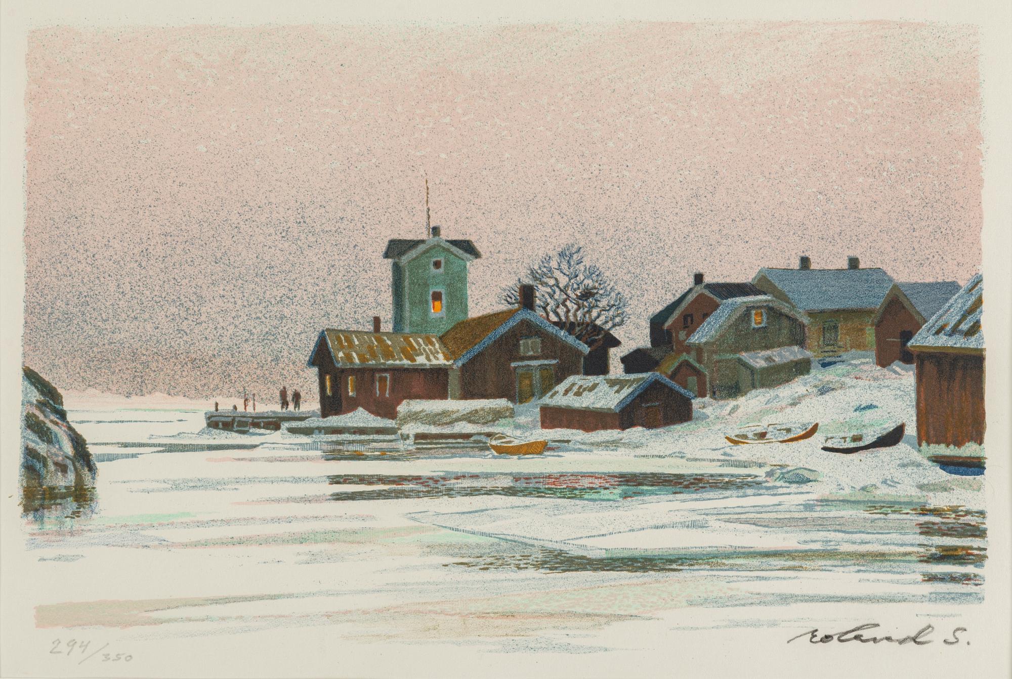 ROLAND SVENSSON, lithograph in colours, signed 294/350.
