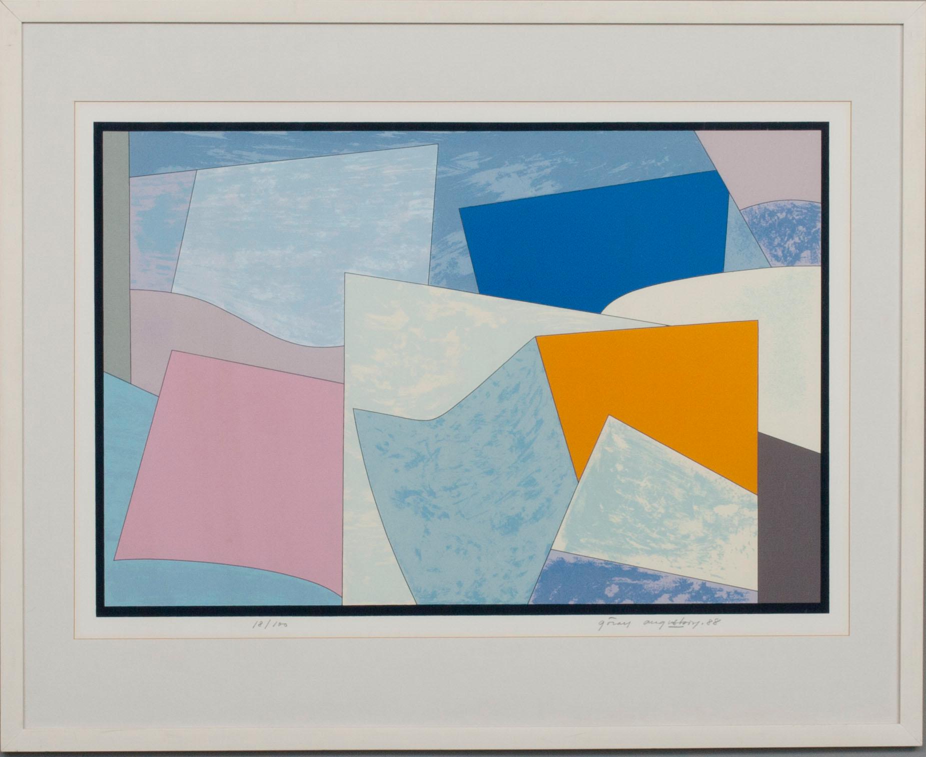 GÖRAN AUGUSTSON, serigrafi, numrerad 18/100, signerad -88.