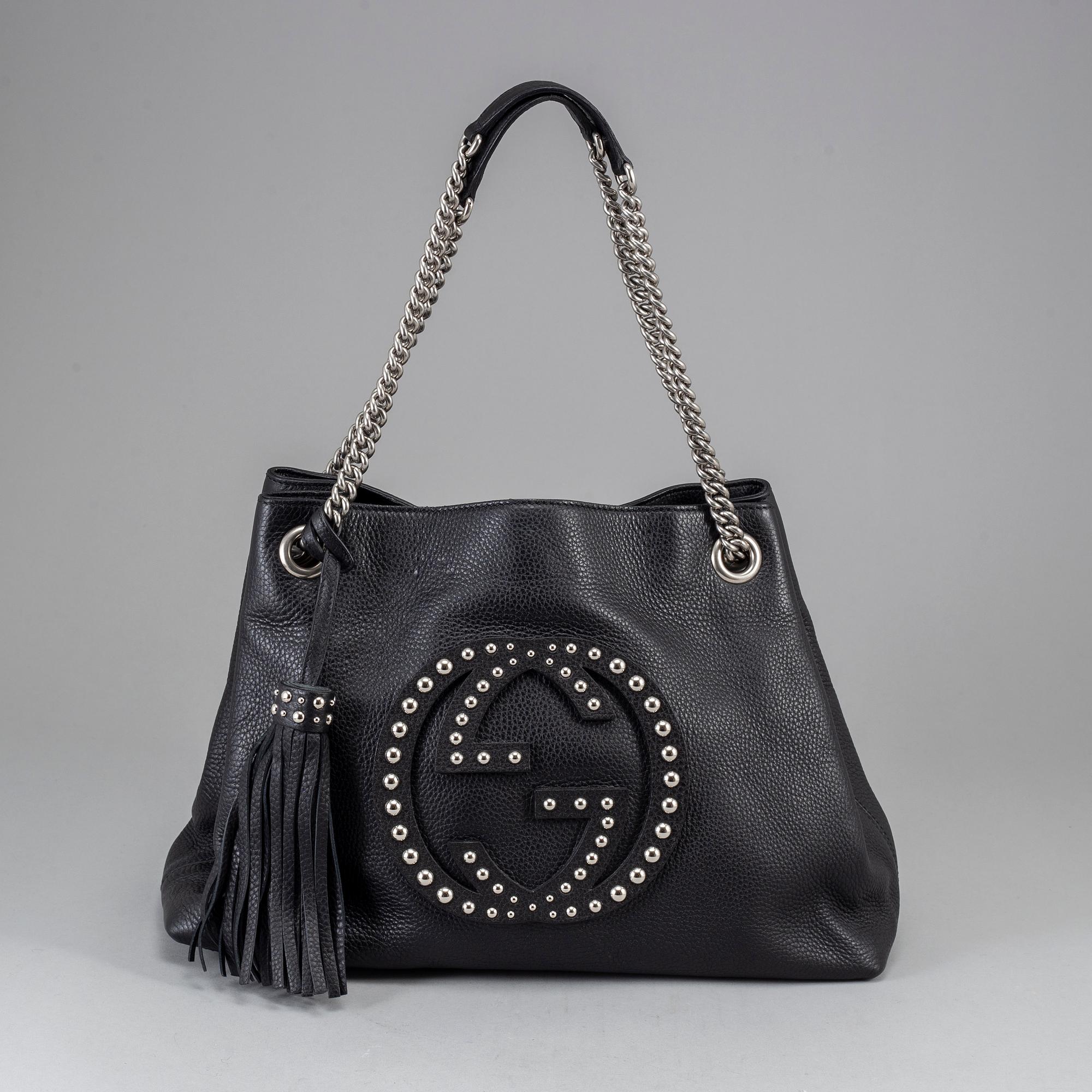GUCCI, 'Soho' leather bag.