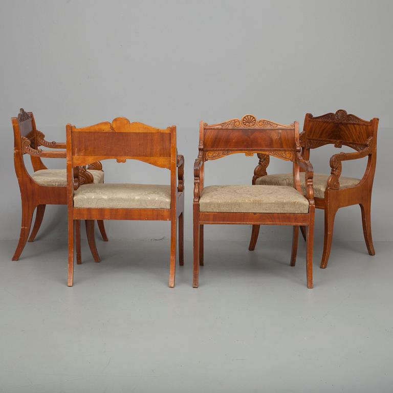 STOLAR, 4 st, empirestil, S:t Petersburg Ryssland 1800-talets slut.