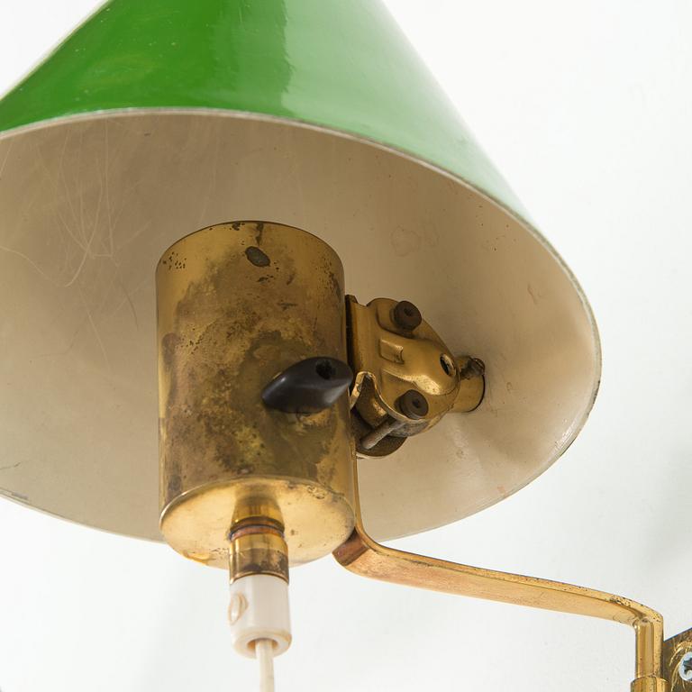 Paavo Tynell, a pair of '7284' wall lights for Taito, 1930s/1940s.