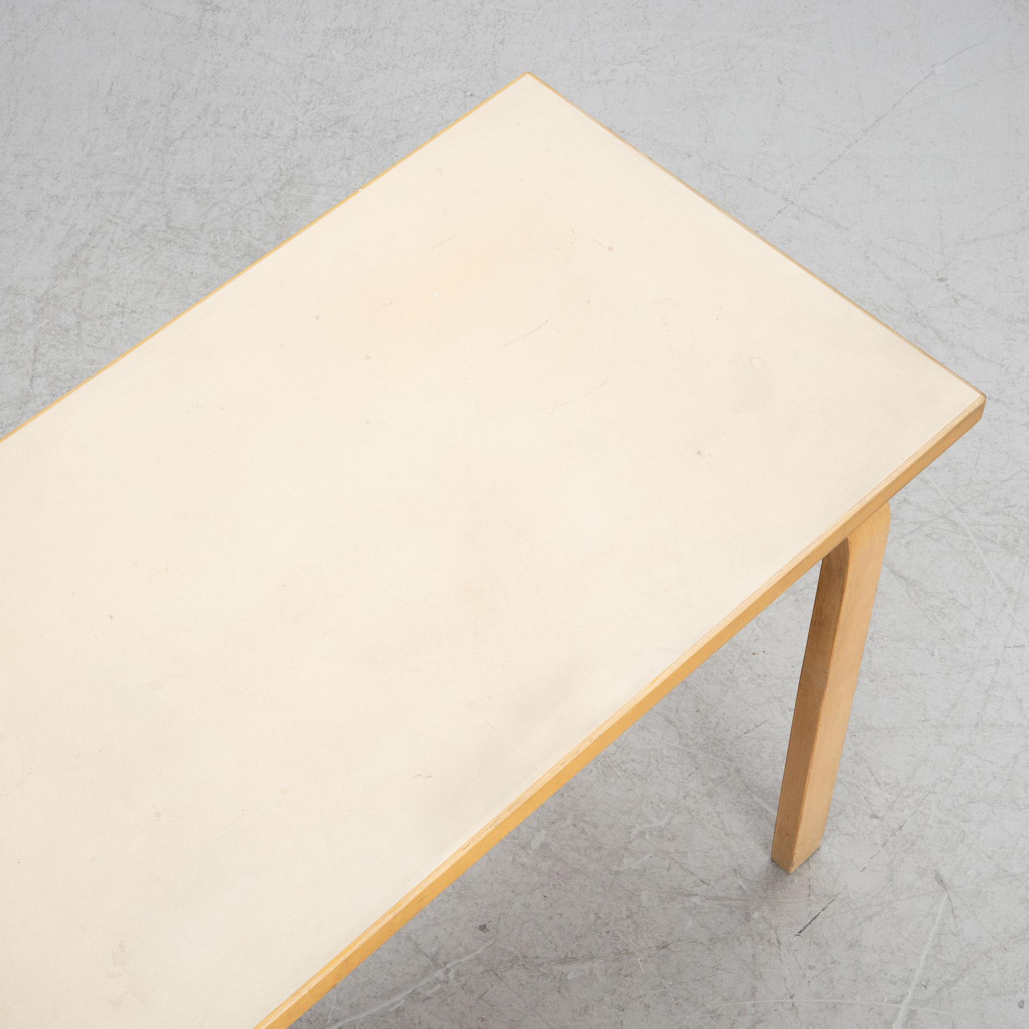 Alvar Aalto, a model 81A table, Artek, Finland,.
