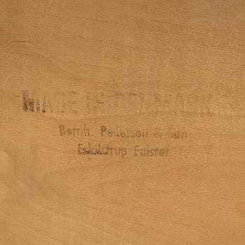 A dining table and four chairs, Bernhard Pedersen & Son, Denmark.