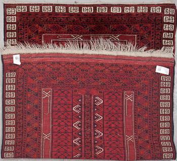 MATTA, semiantik, Turkmensk Ersari, ca 204 X 130cm.