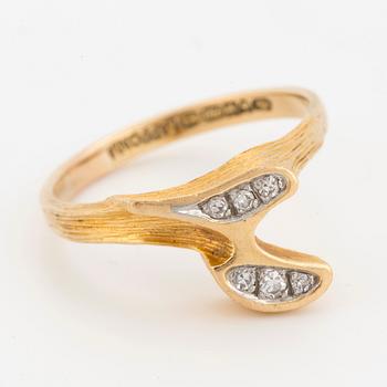 An 18K gold Lapponia ring.