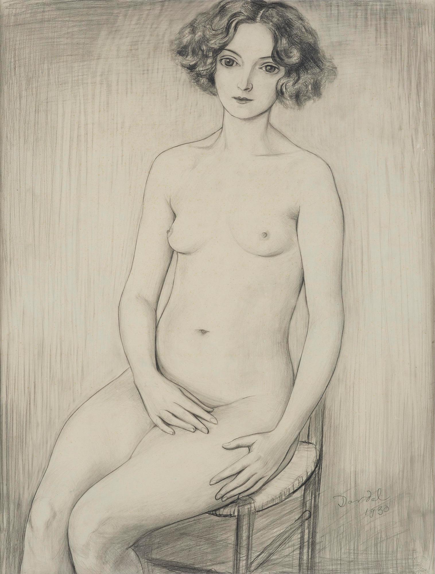 Nils von Dardel, Sitting model (Nadia).