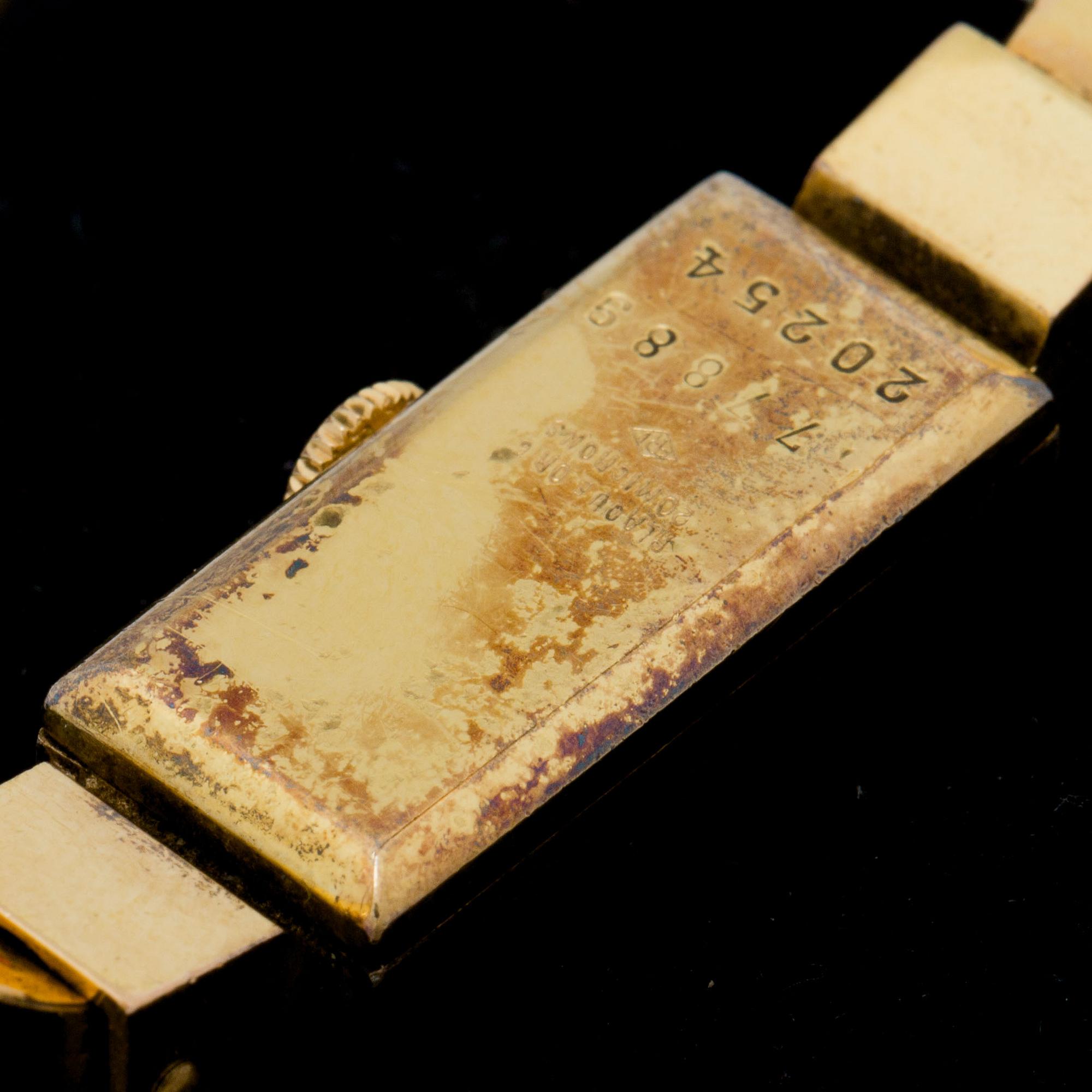 DAMARMBANDSUR, gulddoublé, Baume & Mercier, Geneve, 1900-talets mitt.