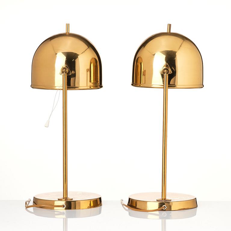 Eje Ahlgren, bordslampor, ett par, modell "B-075", Bergboms, Malmö, 1960-70-tal.