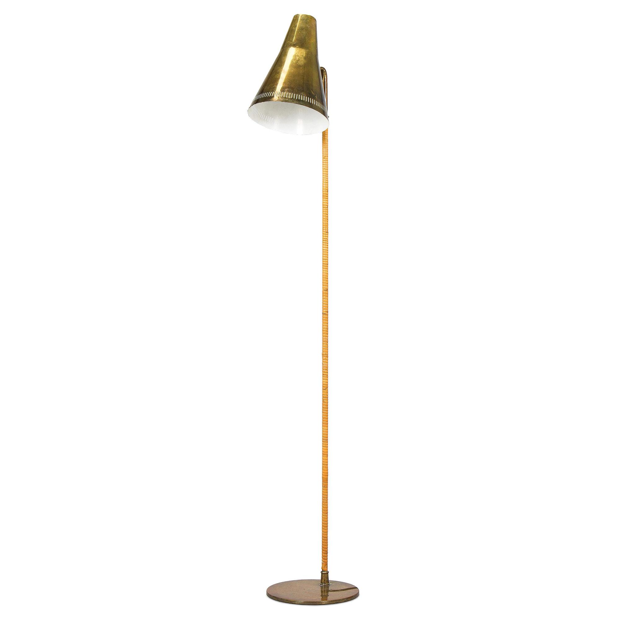 Paavo Tynell, golvlampa, modell 9628 för Idman 1900-talets mitt.