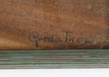 Gerda Tirén, watercolour, signed.