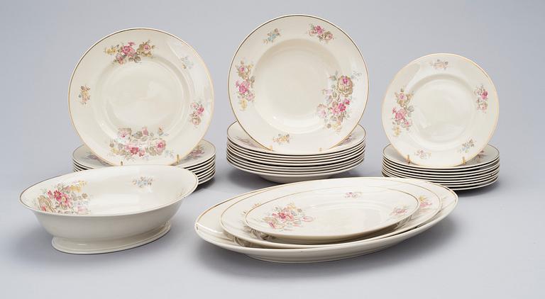 ASTIASTO, 48 osaa, posliinia, "Irmeli" Arabia, 1940-luku.