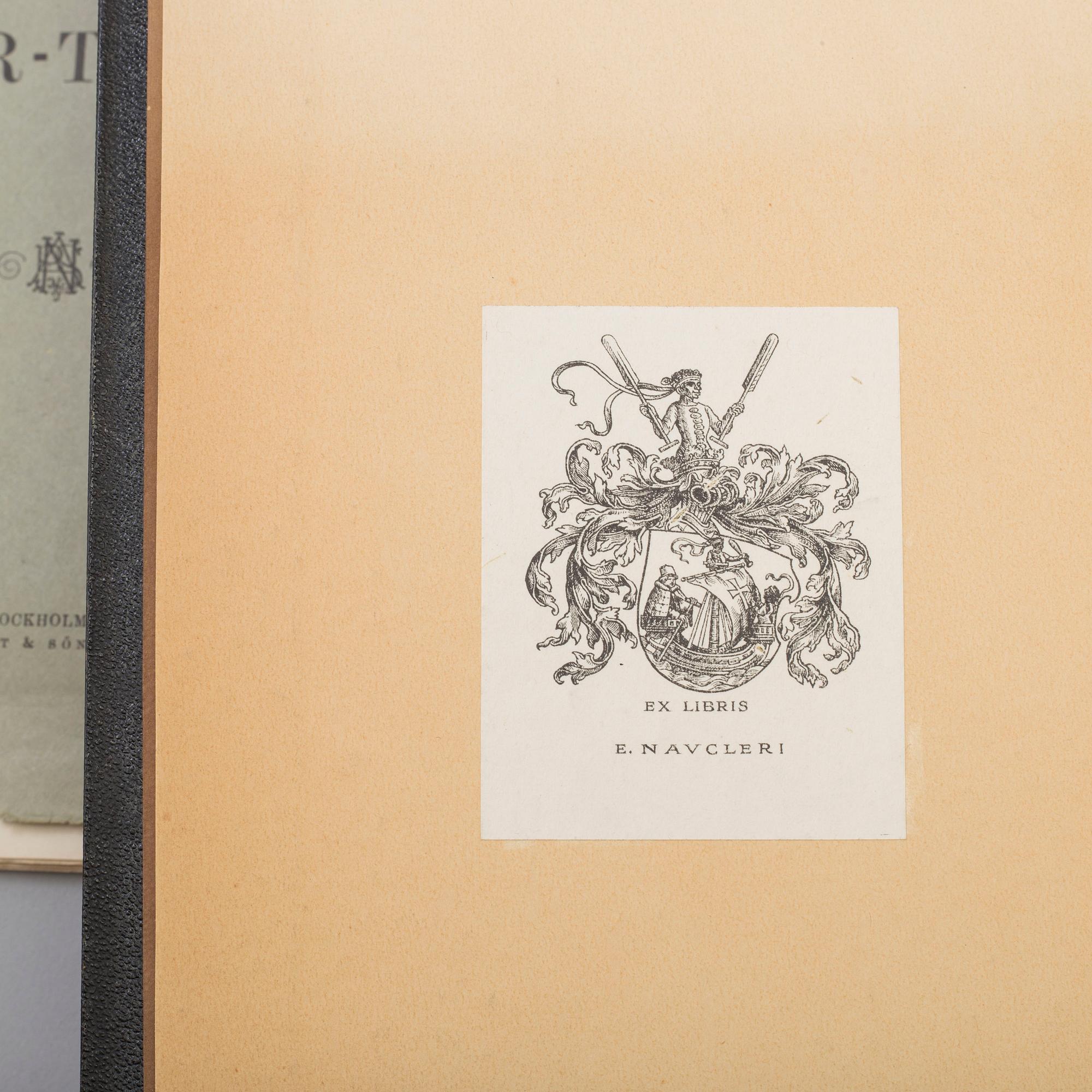 BOOKS, four volumes, 'Svenska Adelns Ättar-taflor', Gabriel Anrep, Norstedt, Stockholm, 1858-64.