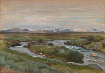 EERO JÄRNEFELT, LANDSCAPE WITH A STREAM.