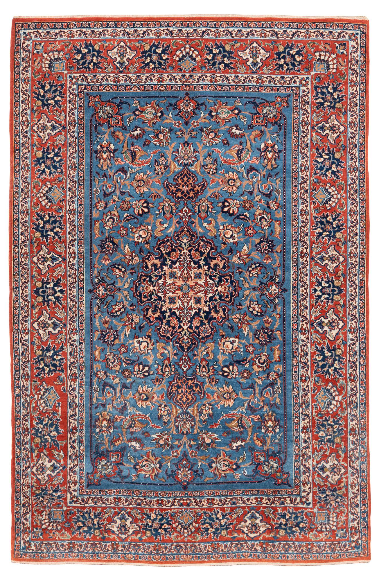 An antique Isfahan, ca 220 x 145 cm.