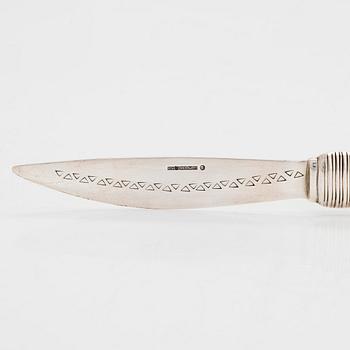 A silver paperknife, Holger Lindström, Kalevala Koru, Helsinki, Finland 1959.