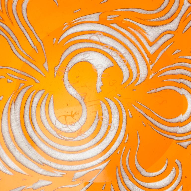 A Bertil Vallien glass bowl, Boda 1960´s.