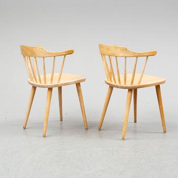 YNGVE EKSTRÖM, six 'Smålan' birch chairs.