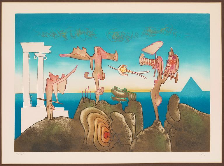 Roberto Matta, "L'arc, obscure des heures".